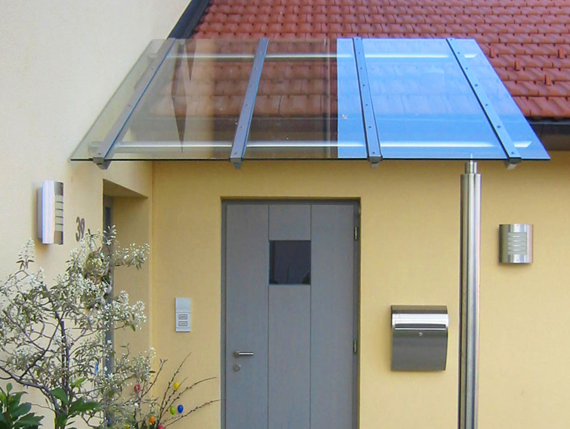 Bild Vordächer, Überdachung, Metall und Edelstahl, Schlosserei, Metallbau Klaus Aigner Siegsdorf